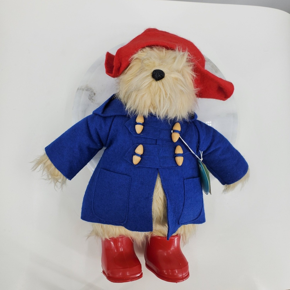 Vintage Gabrielle Designs Paddington Bear 1981 Made in England Blue Coat Red Hat